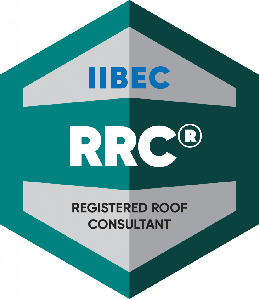 Registered Roof Consultant with IIBEC, the International Institute of Building Enclosure Consultants